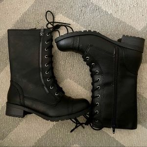 Black Combat Boot